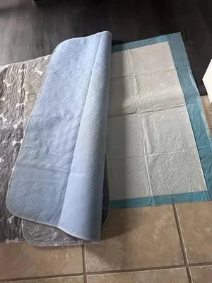 Marguerite B. avec son tapis Pattéa