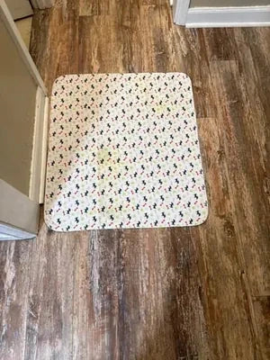 Claudine V. avec son tapis Pattéa
