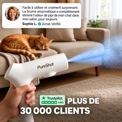 PureShot™ Pistolet Anti-Odeurs pour Animaux