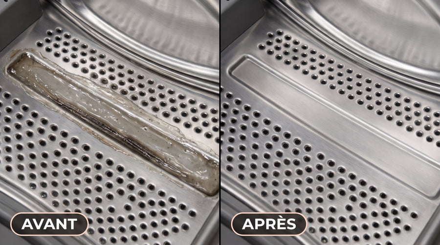 Bactéries dans le lave-linge avant et après