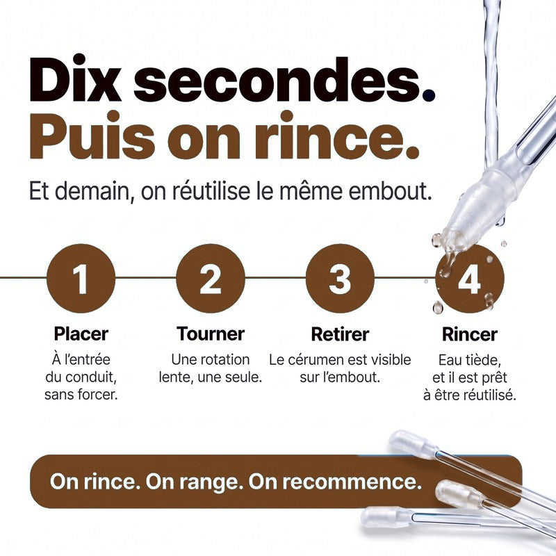 Dix secondes, puis on rince