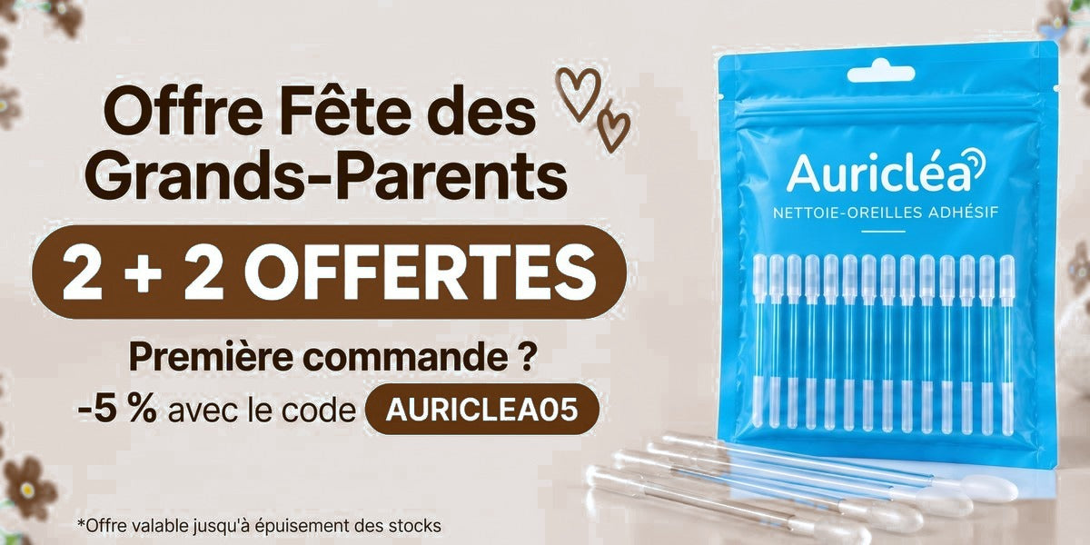 Offre Fête des Grands-Parents : 2 + 2 offertes. Première commande ? -5 % avec le code AURICLEA05