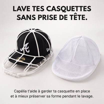 Capélia, lave-casquette : support de forme et sac de lavage