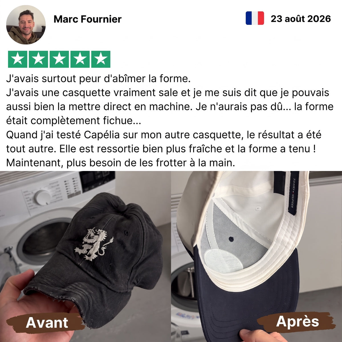 Avis client avant et après