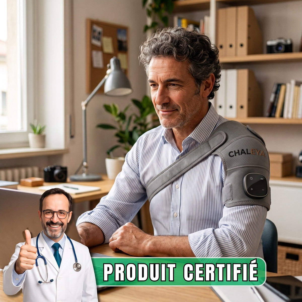 Chaleya, bande chauffante pour l'épaule, produit certifié