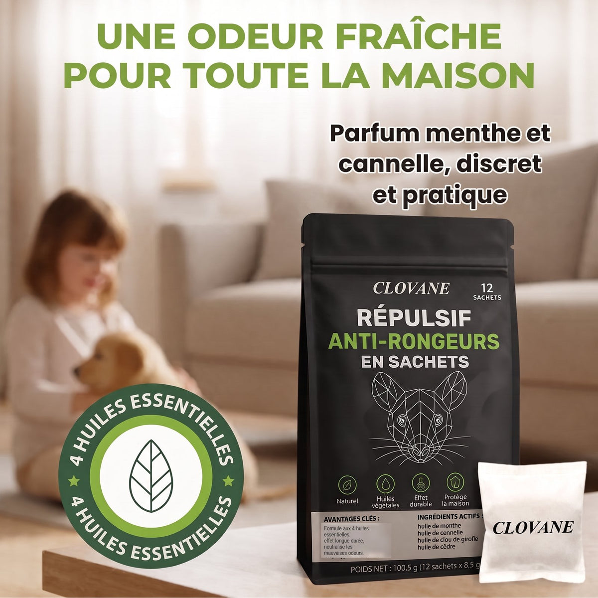 Clovane, une odeur fraîche pour toute la maison