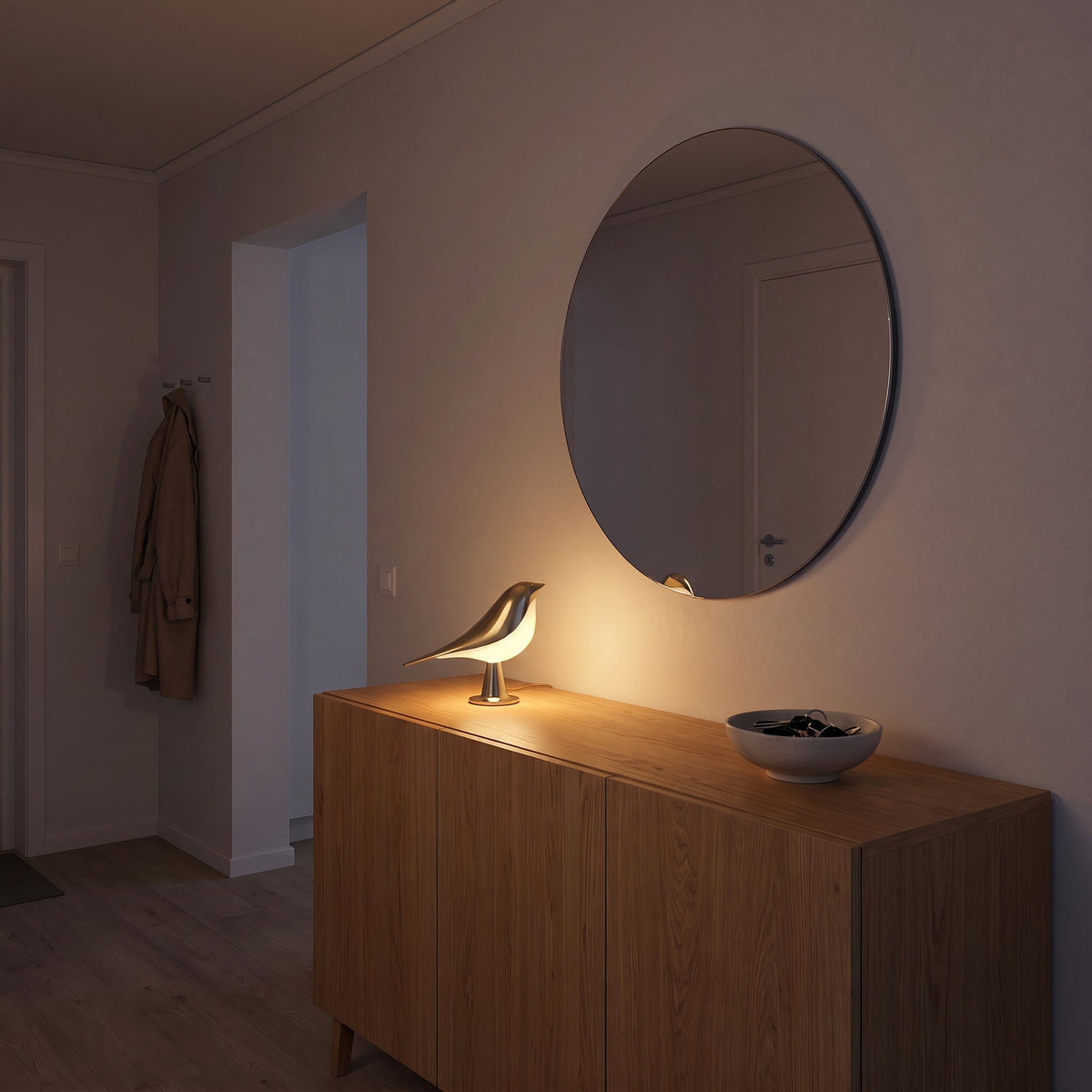 Lumélia sur la commode de l'entrée