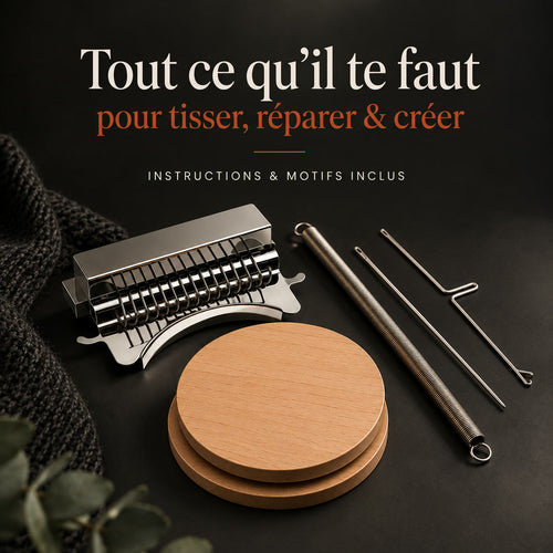 Tisséa, métier à repriser : tout ce qu'il te faut pour tisser, réparer et créer