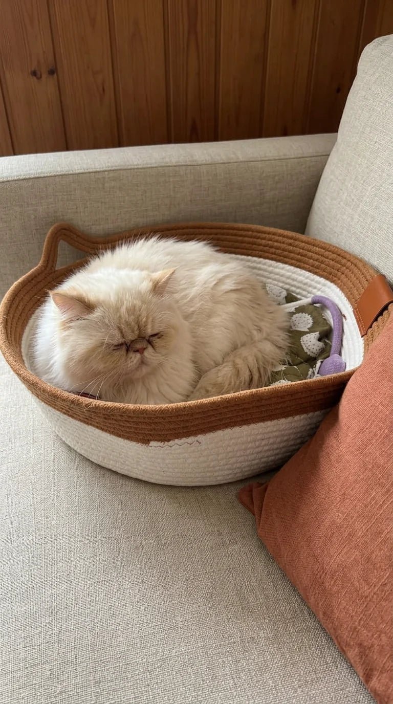 Photo d'un client avec son panier Cordélia