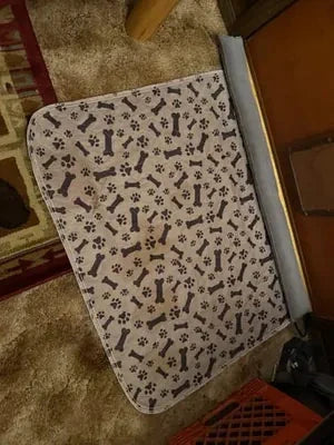 Christine F. avec son tapis Pattéa